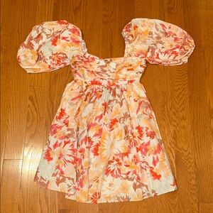 Floral Puff Sleeve Dress